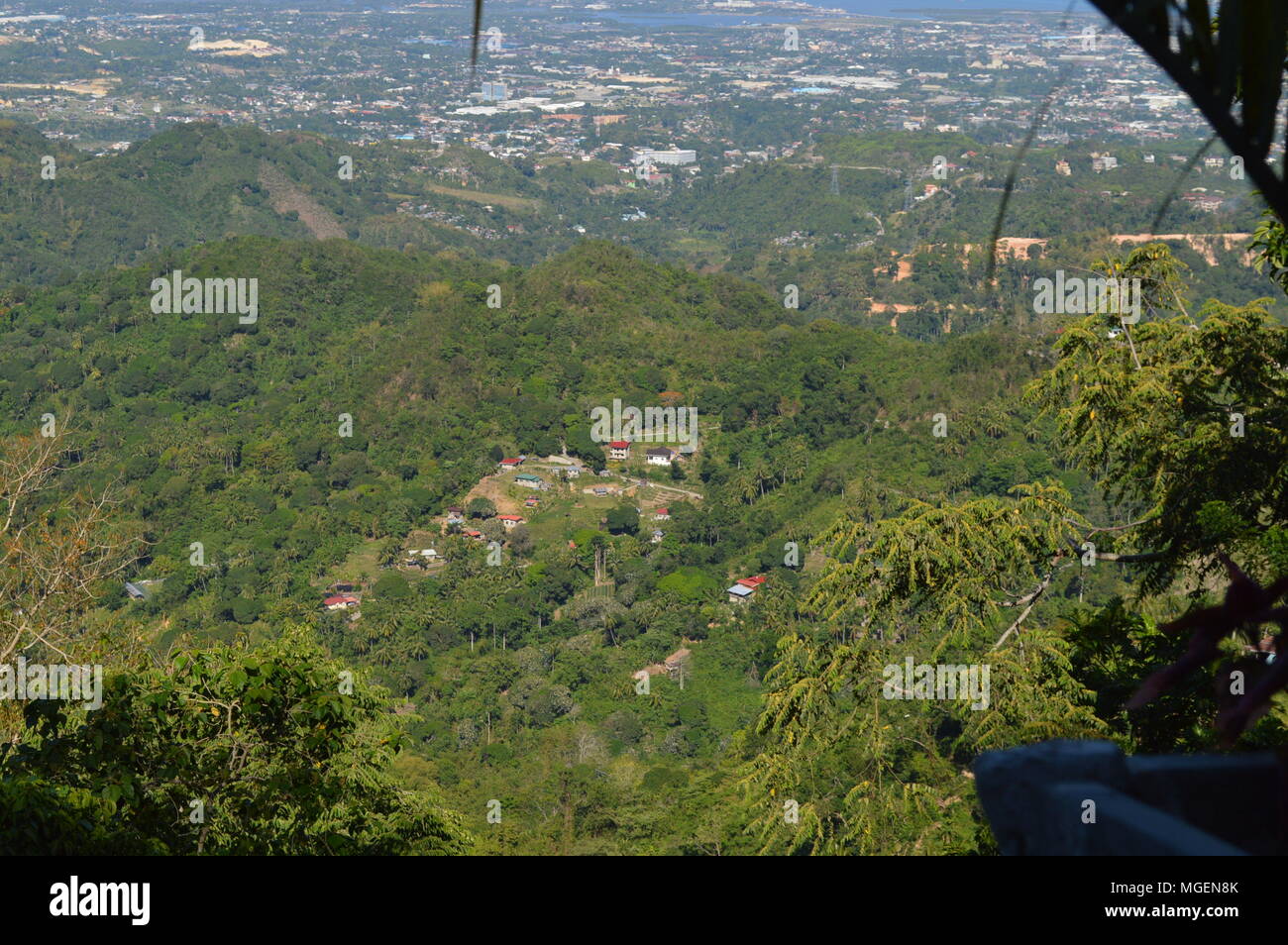 Busay mountain view a Cebu, Filippine. Foto Stock