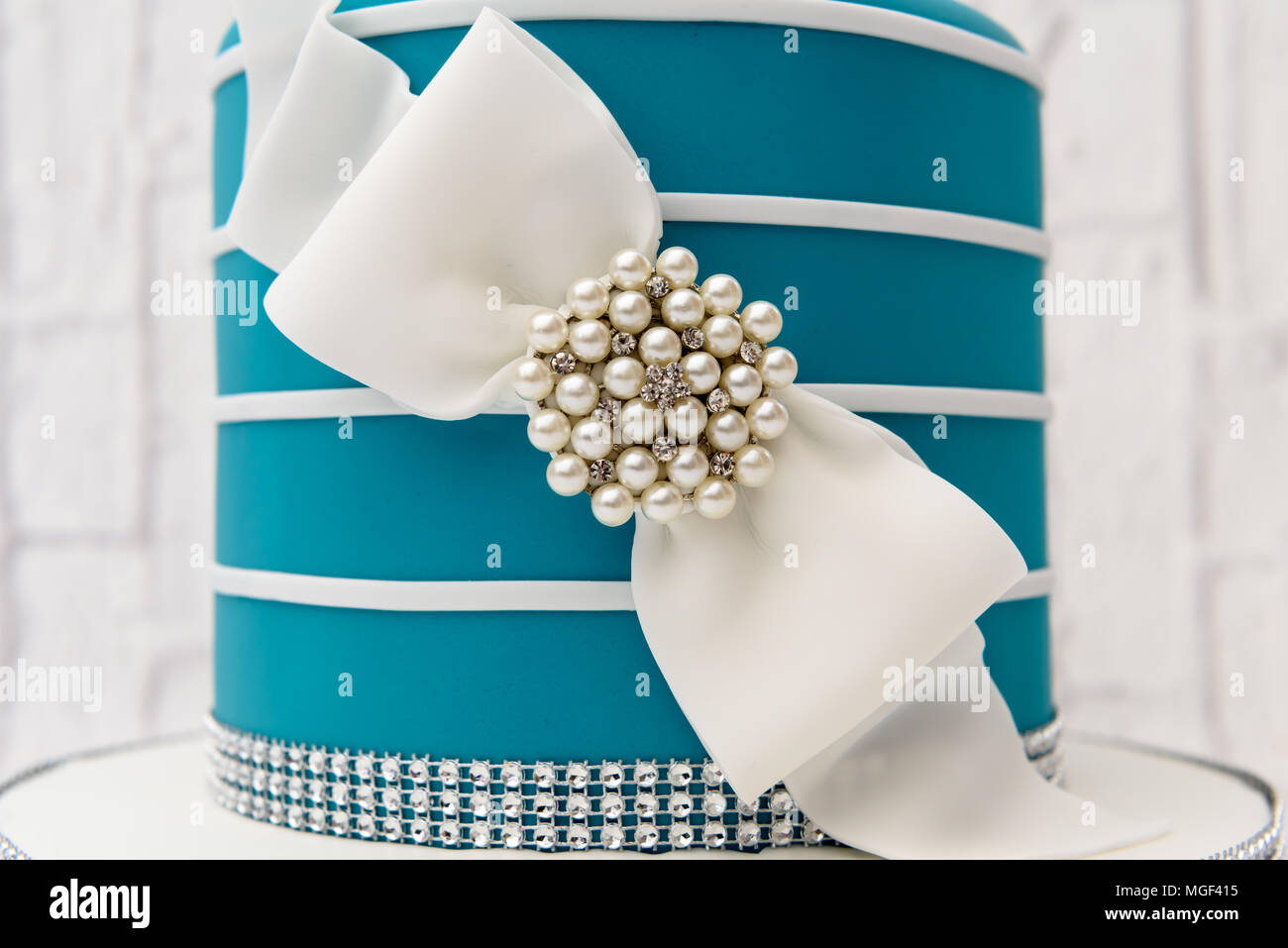 Quarantesimo compleanno torta Foto Stock