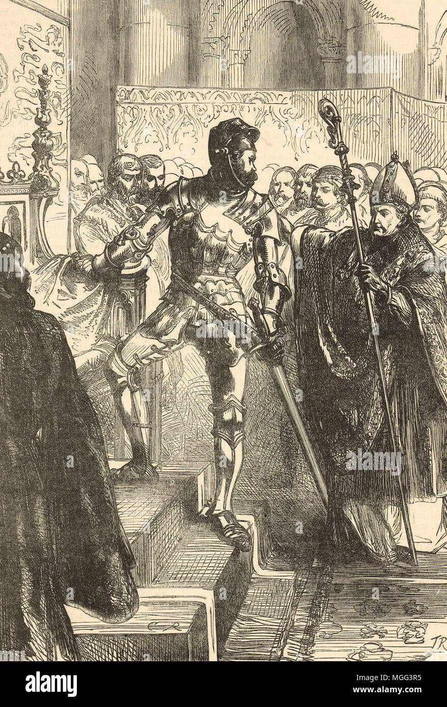 Richard di York, rivendicando il trono di Inghilterra, 7 ottobre 1460 Foto Stock