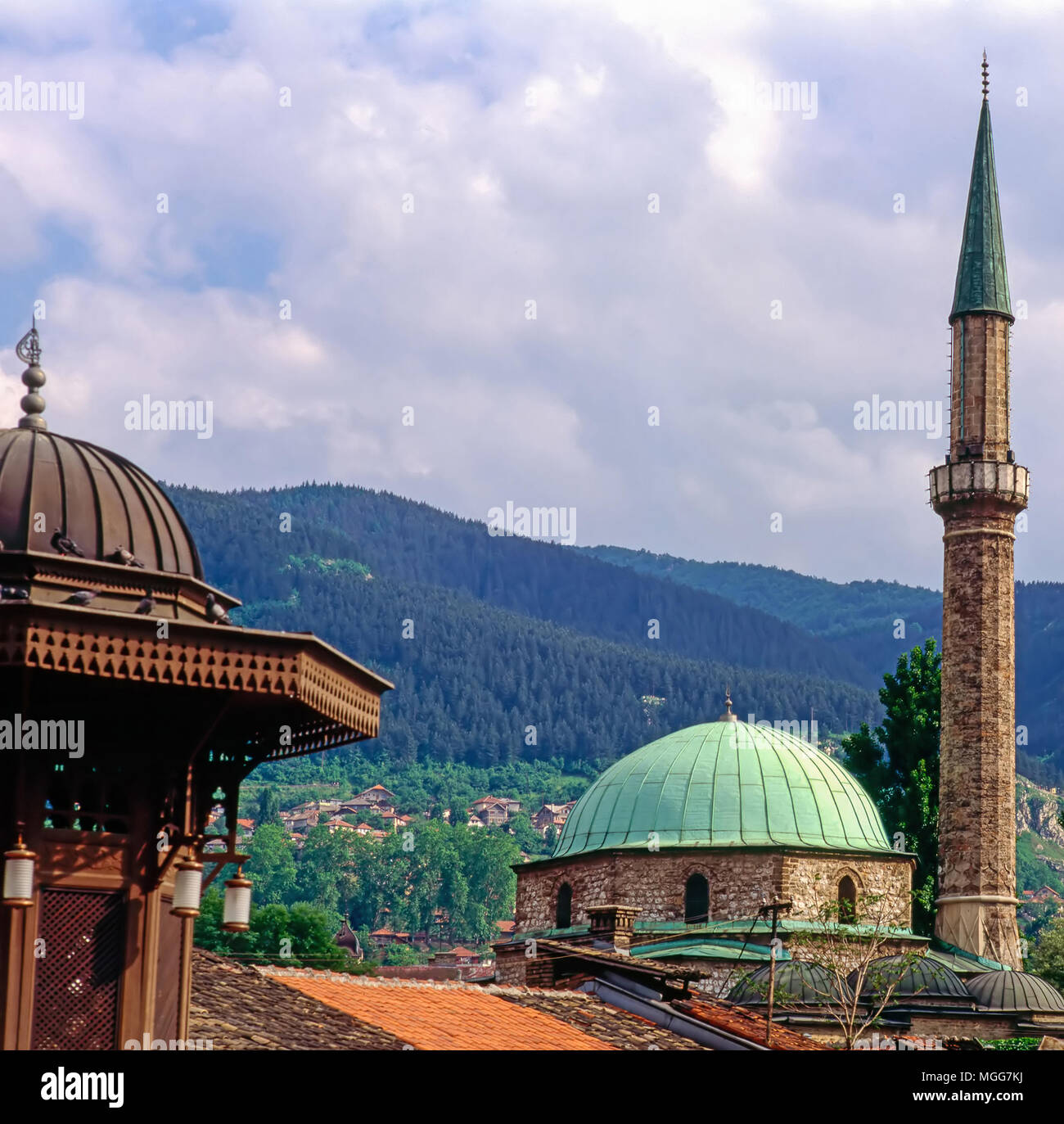 Città vecchia di Sarajevo, Bosnia Erzegovina Foto Stock