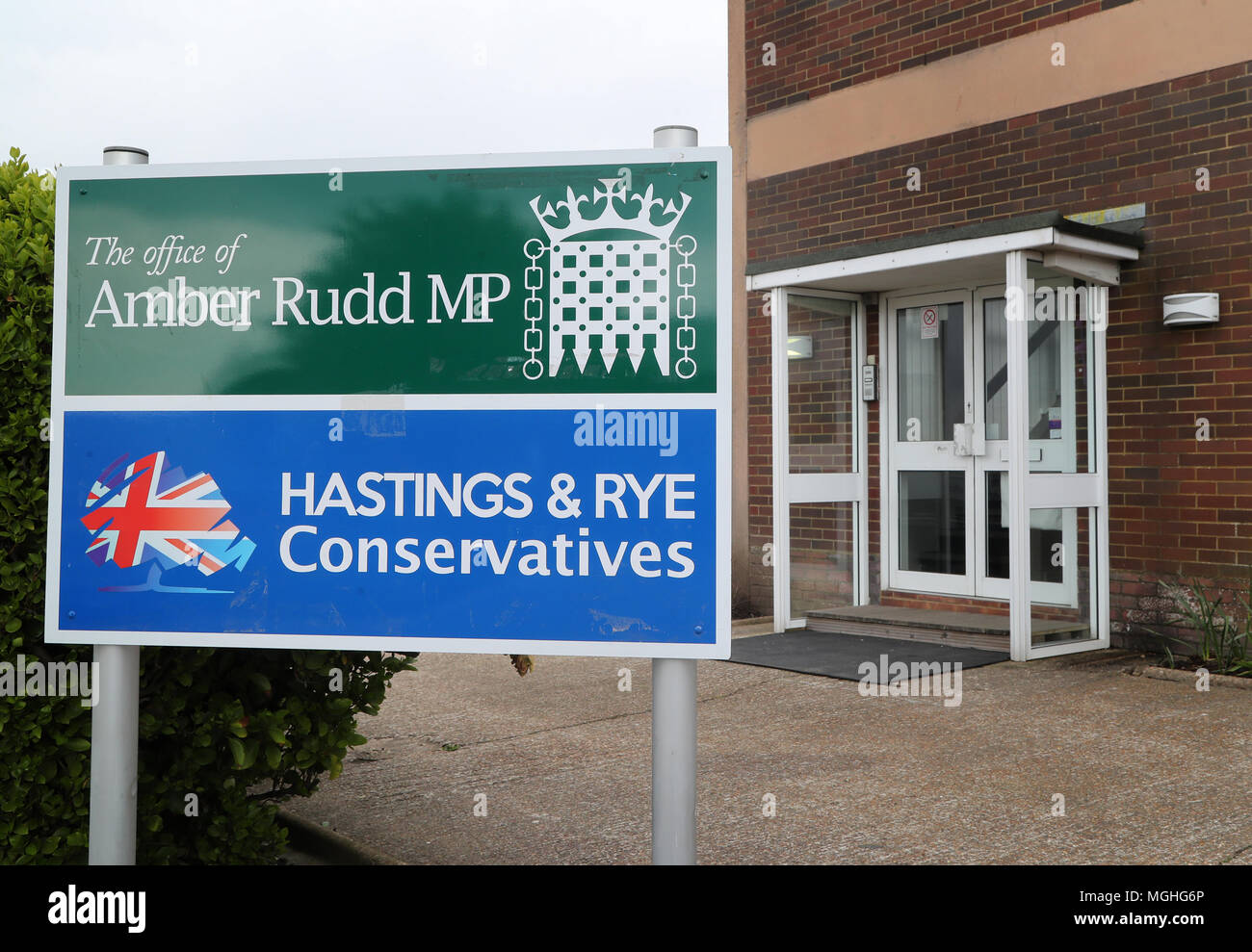 L'Hastings e la segala circoscrizione ufficio di Segretario Home Ambra Rudd in St. Leonards, East Sussex. Foto Stock