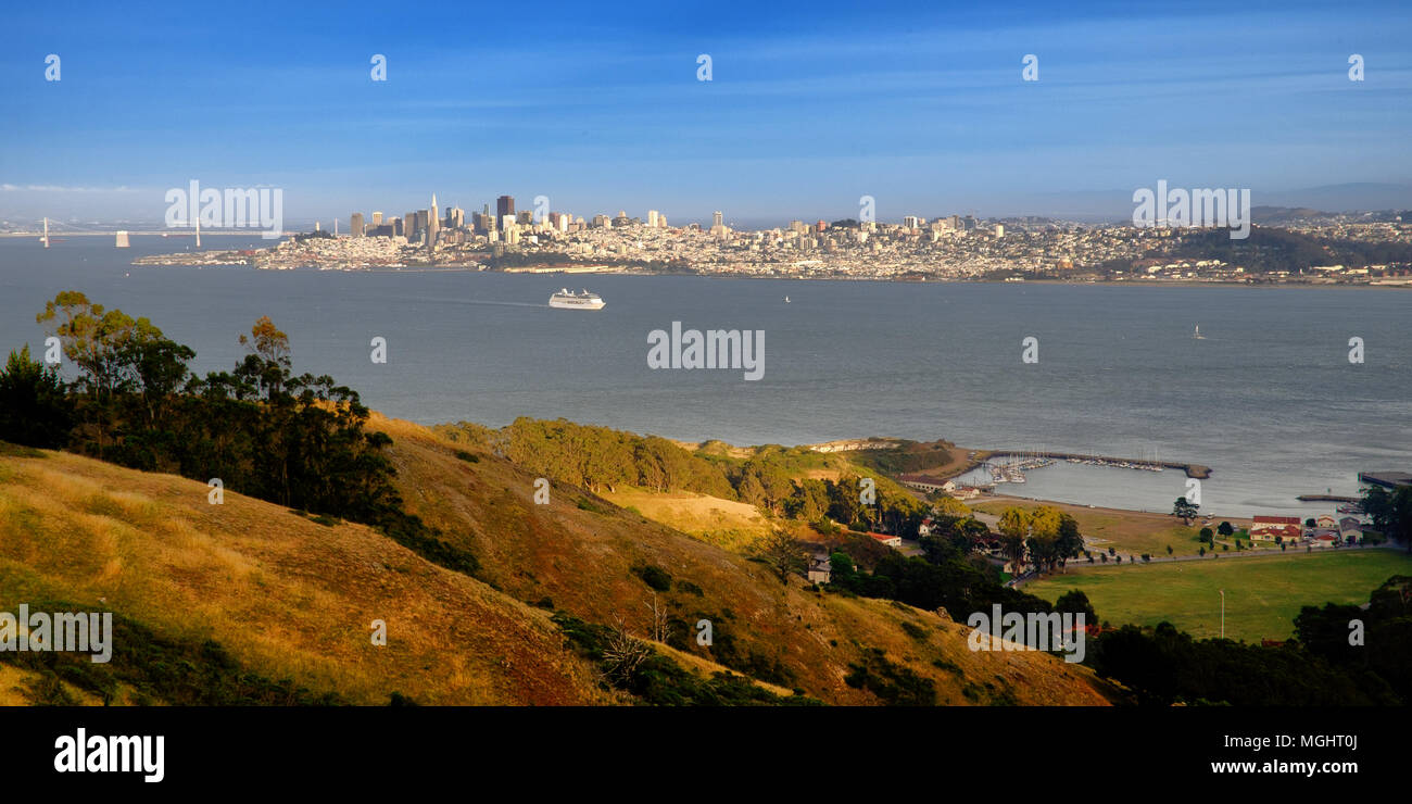 Promontorio della Golden Gate National Recreation Area, il Presidio di San Francisco, California, Stati Uniti d'America Foto Stock