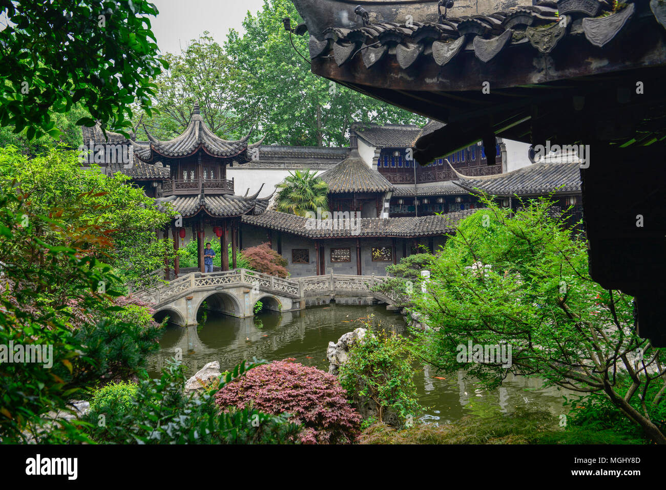 L'ex casa del famoso merchant Hu Xueyan, che ha costruito una sontuosa residenza in 1872 che è ora un luogo di attrazione turistica per la presentazione di alta dinastia Qing stile, sottolinea un senso di sobria eleganza, arte，e calore. Foto Stock