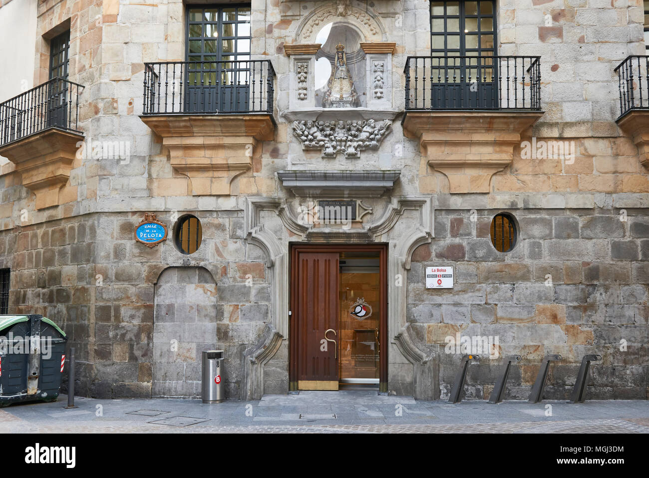 Calle de la Pelota, Città Vecchia, Bilbao, Biscaglia, Bizcaya, Bizkaia, Paese Basco, Euskadi, Euskal Herria, Spagna, Europa Foto Stock