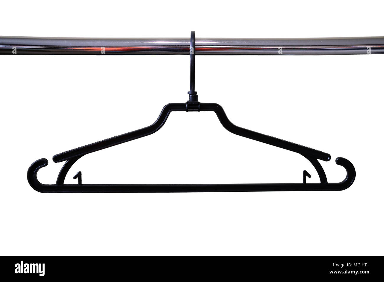 A buon mercato plactic appendiabiti. Attrezzature per il Servizio di lavanderia e lavaggio a secco Foto Stock