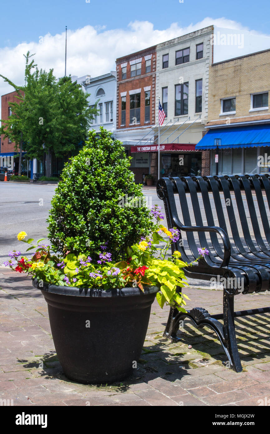 Edenton, North Carolina. Eastern North Carolina città piccola città del litorale, pieni di storia e di fascino. Foto Stock