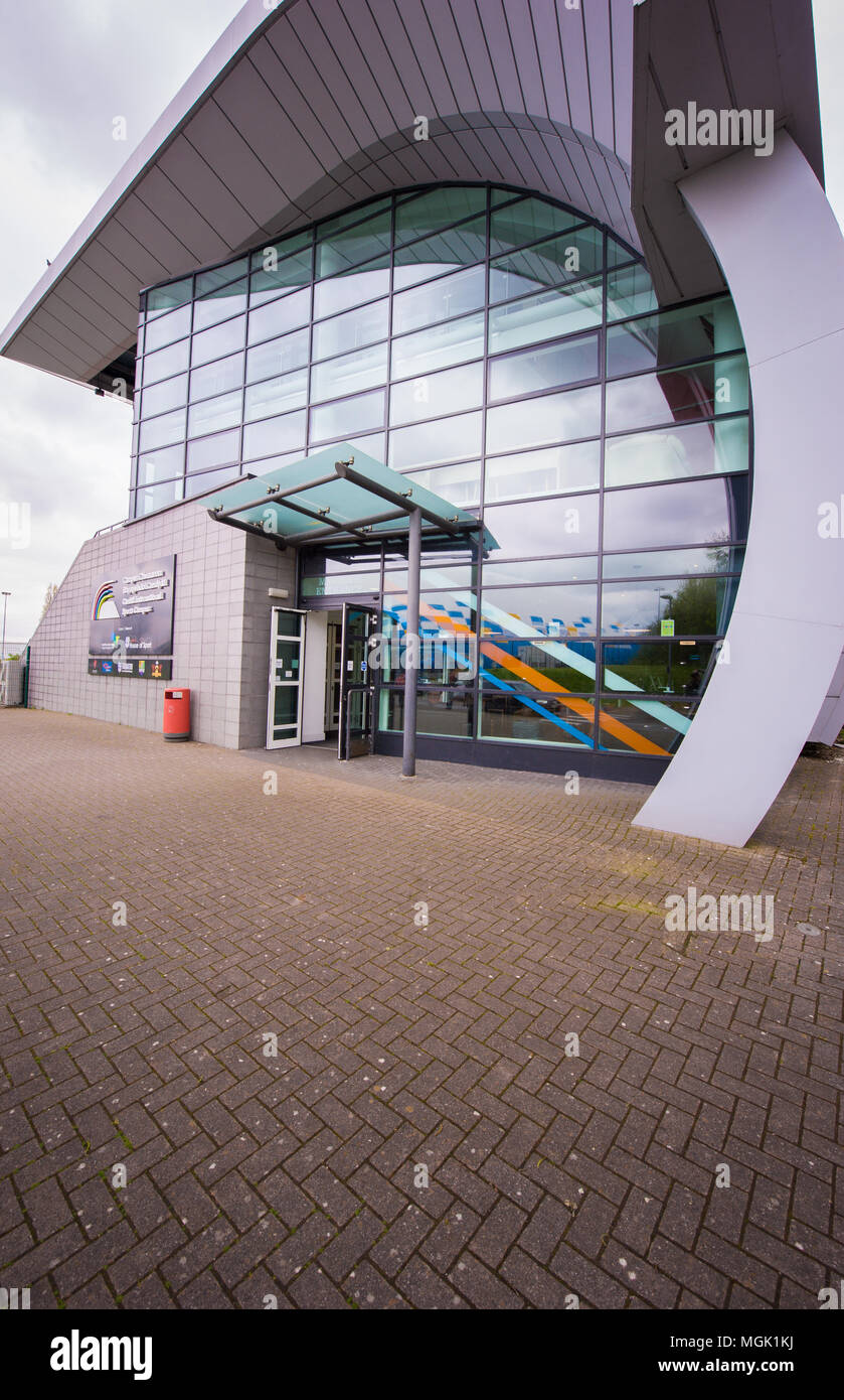 Cardiff International Sports Stadium, Leckwith, Cardiff, Galles del Sud Foto Stock