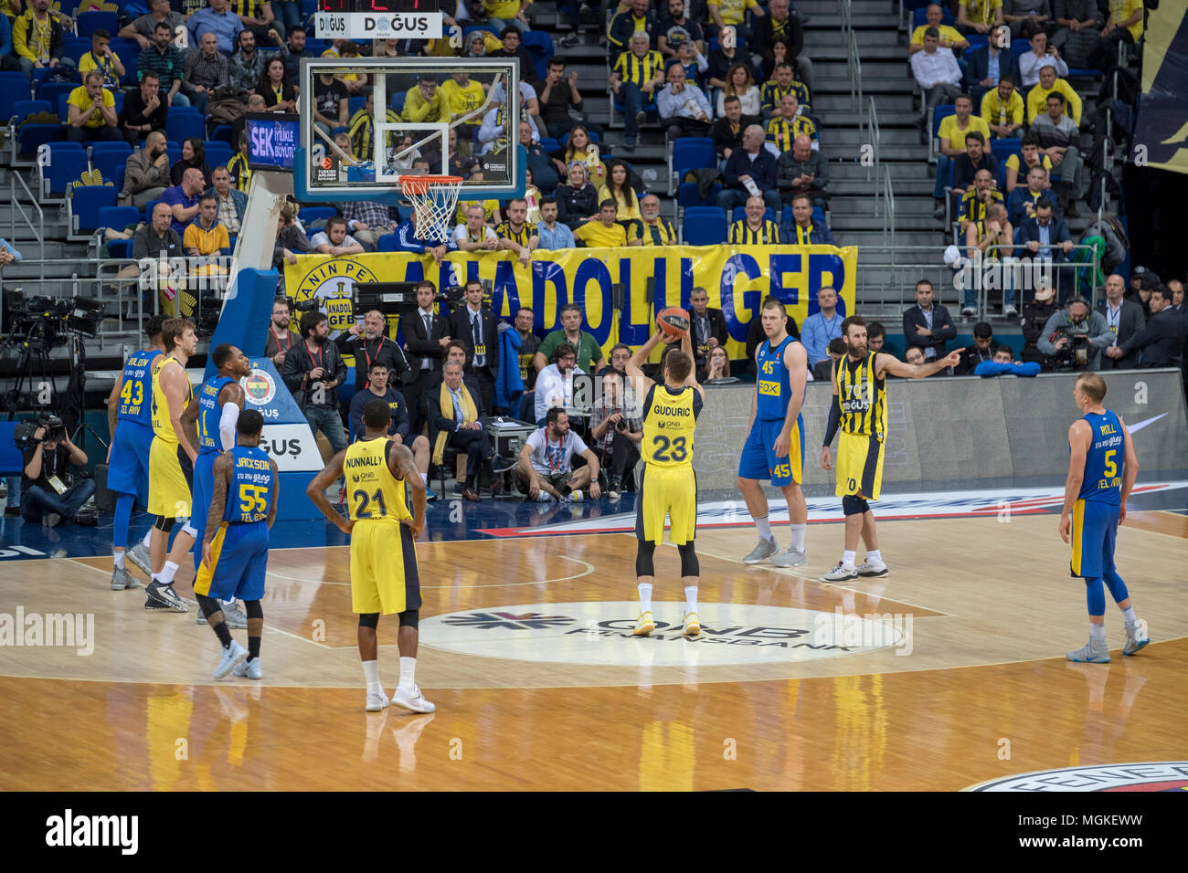Marko Guduric giocatore di pallacanestro professionale per il Fenerbahçe Foto Stock
