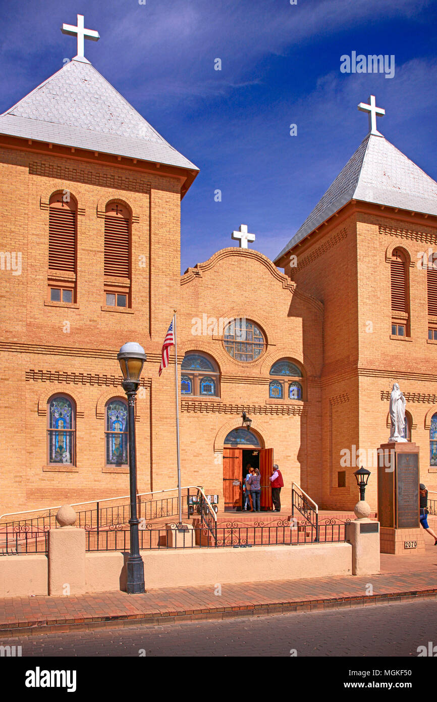 Basilica di San Albino Chiesa cattolica in Las Cruces, NM, Stati Uniti d'America Foto Stock