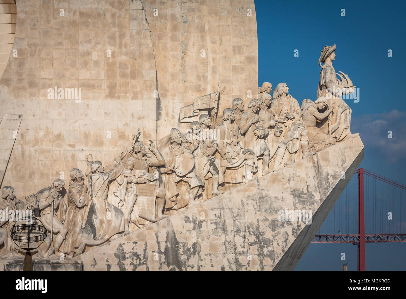 Un monumento alle scoperte del nuovo mondo in Lisboa, Portogallo Foto Stock