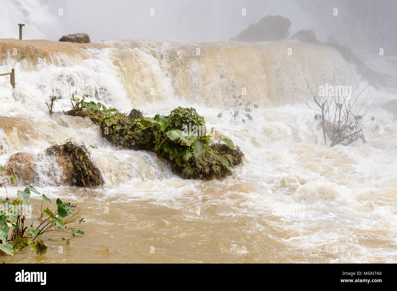 Kouang Si cascata in Laos, in Asia Foto Stock