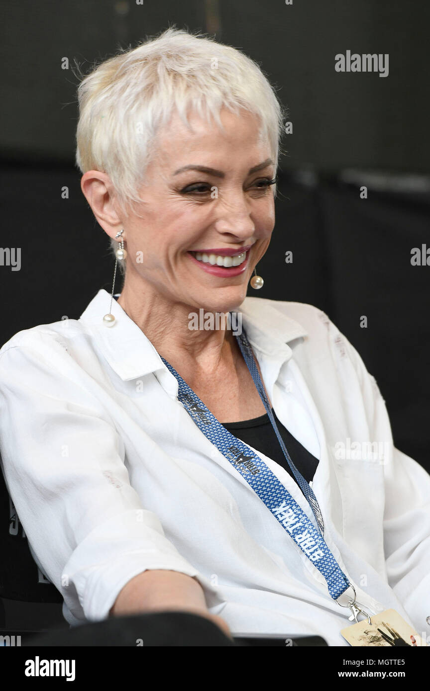 Dortmund, Germania. 27 apr, 2018. Nana Visitor a destinazione Star Trek Germania convenzione nella Westfalenhalle. Dortmund, 27.04.2018 | Utilizzo di credito in tutto il mondo: dpa picture alliance/Alamy Live News Foto Stock