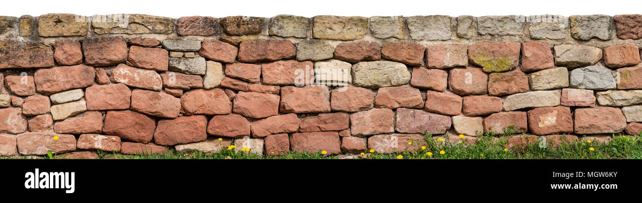 Una pila a secco muro di pietra Foto Stock