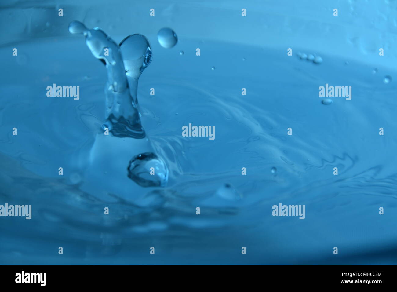 Splash Blue Foto Stock