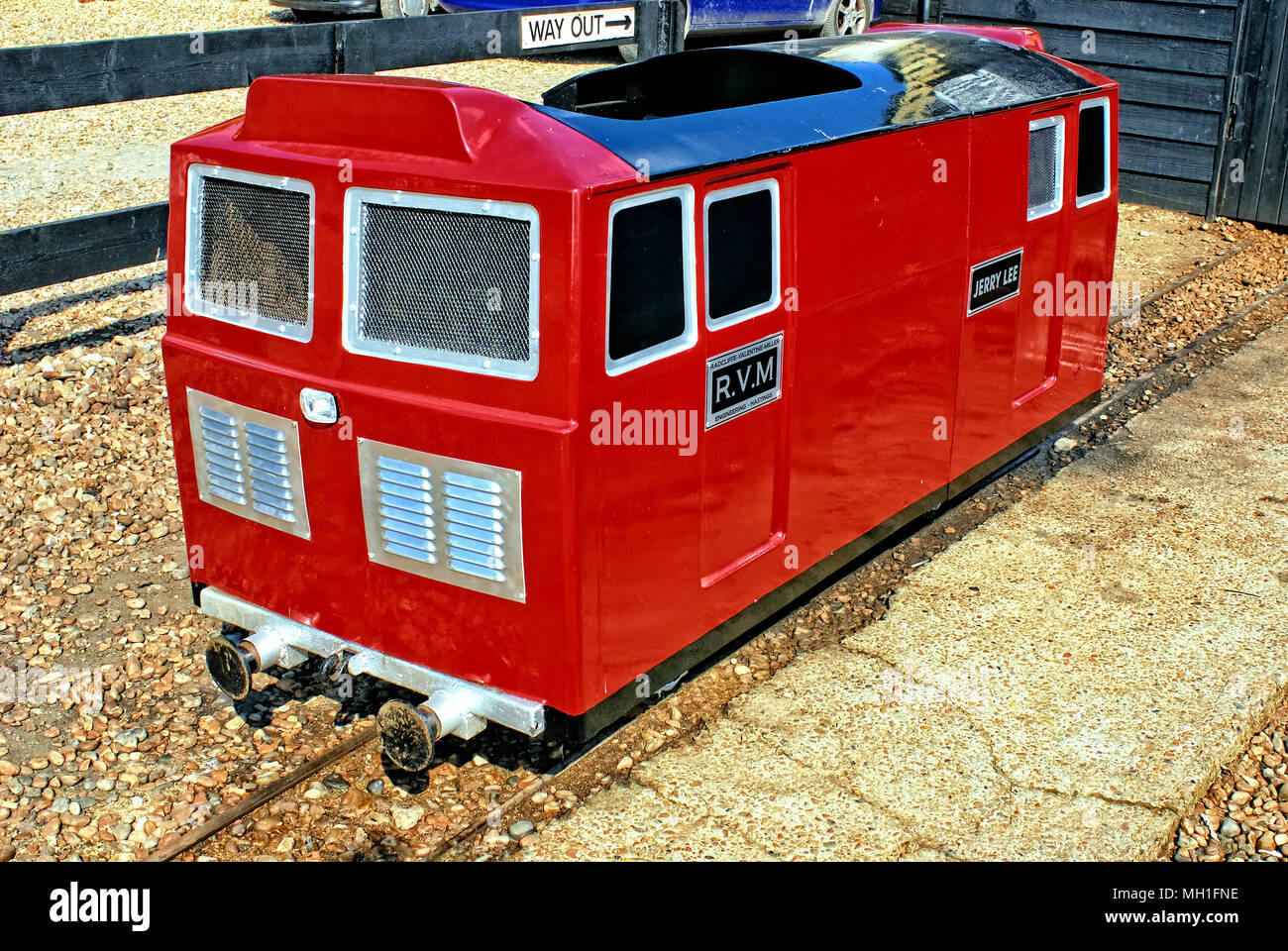 Locomotiva in miniatura Foto Stock