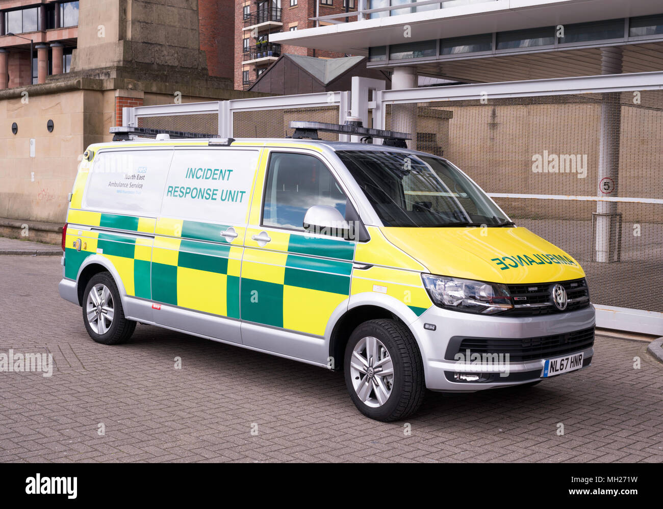 A nord-est di servizio ambulanza Incident Response Unit, Newcastle, North East England, Regno Unito Foto Stock