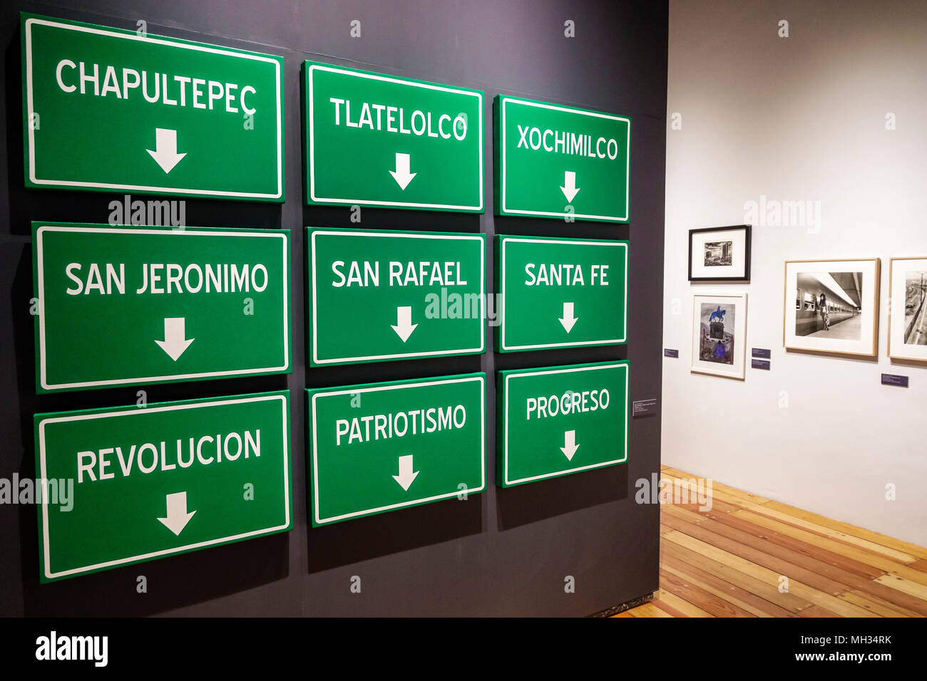 Città del Messico,Messico,Ispanico,Centro storico,Museo de la Mexico Museum City,arte contemporanea,mostra collezione la Mexico en el arte Foto Stock