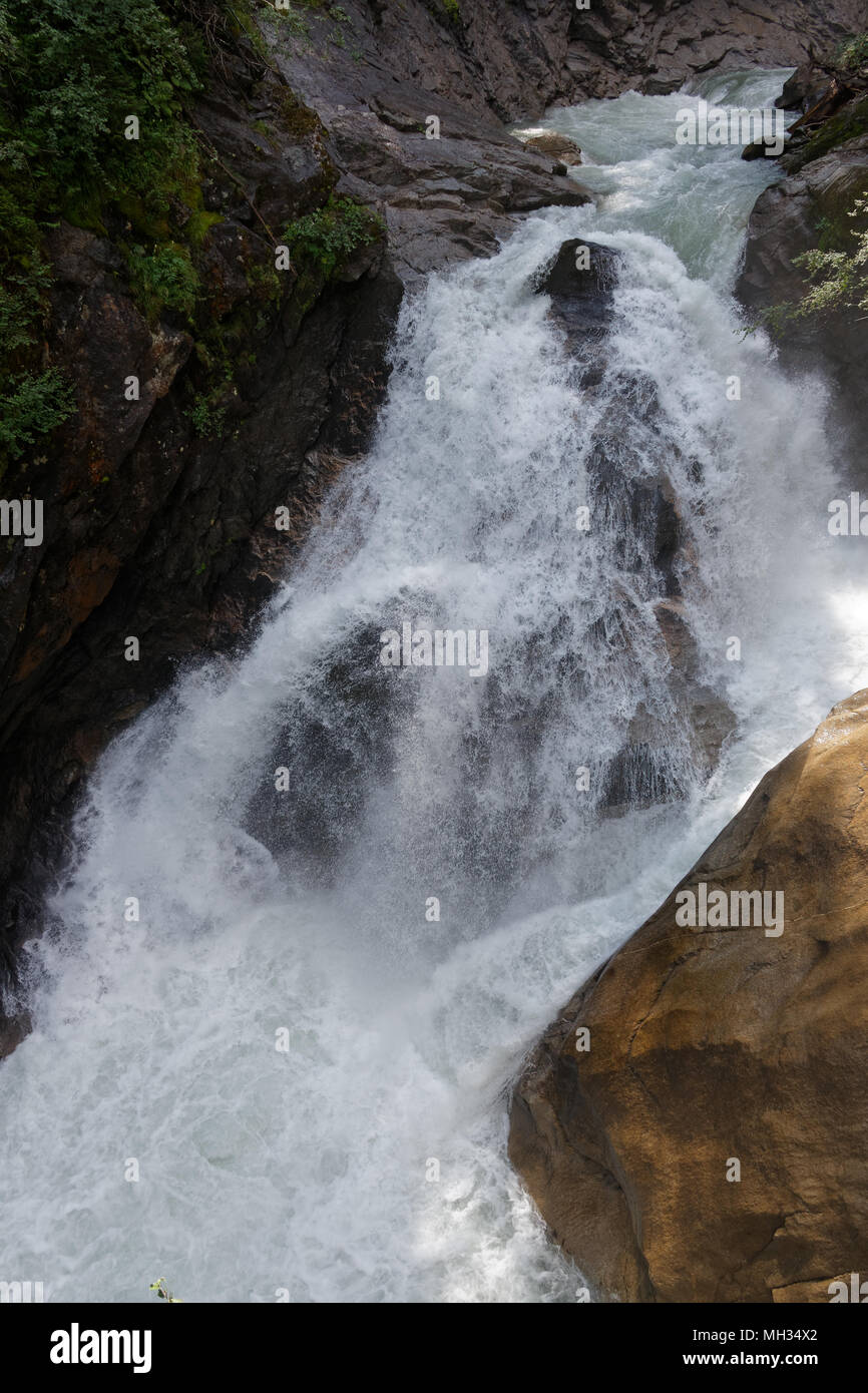 Cascate di Krimml - Austria. Krimmler Wasserfälle - Österreich Foto Stock