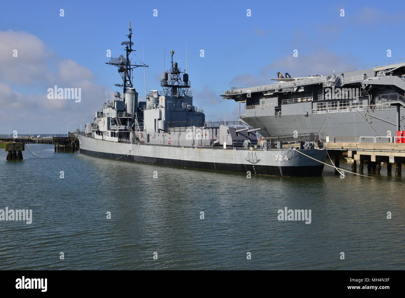 Il cacciatorpediniere americano USS Laffey Foto Stock