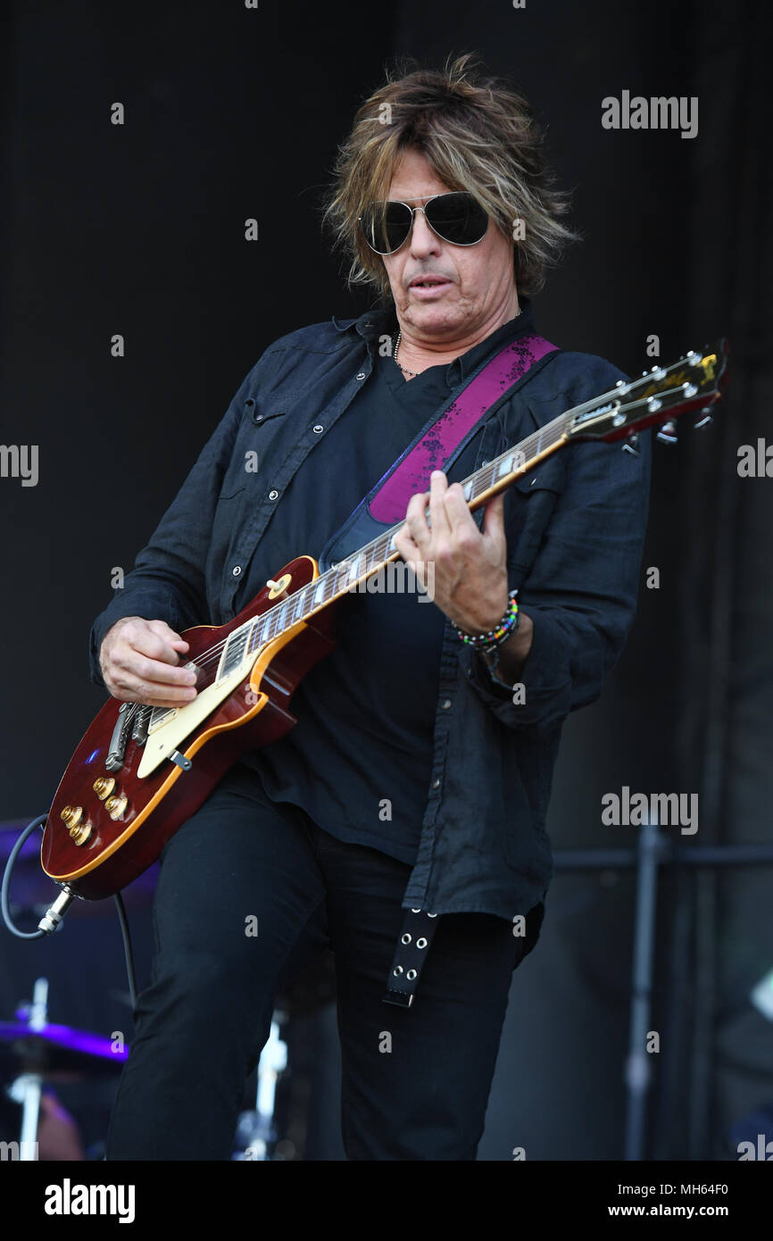 SUNRISE FL - 29 aprile: Dean cetta di tempio in pietra Pilotsat Markham Park il 29 aprile 2018 in Sunrise, Florida. Persone: Dean cetta Foto Stock