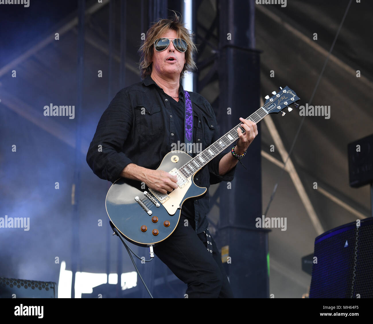 SUNRISE FL - 29 aprile: Dean cetta di tempio in pietra Pilotsat Markham Park il 29 aprile 2018 in Sunrise, Florida. Persone: Dean cetta Foto Stock