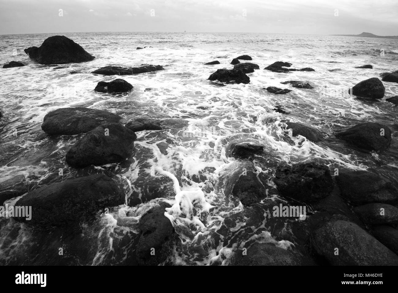 Sole, mare e sabbia Foto Stock