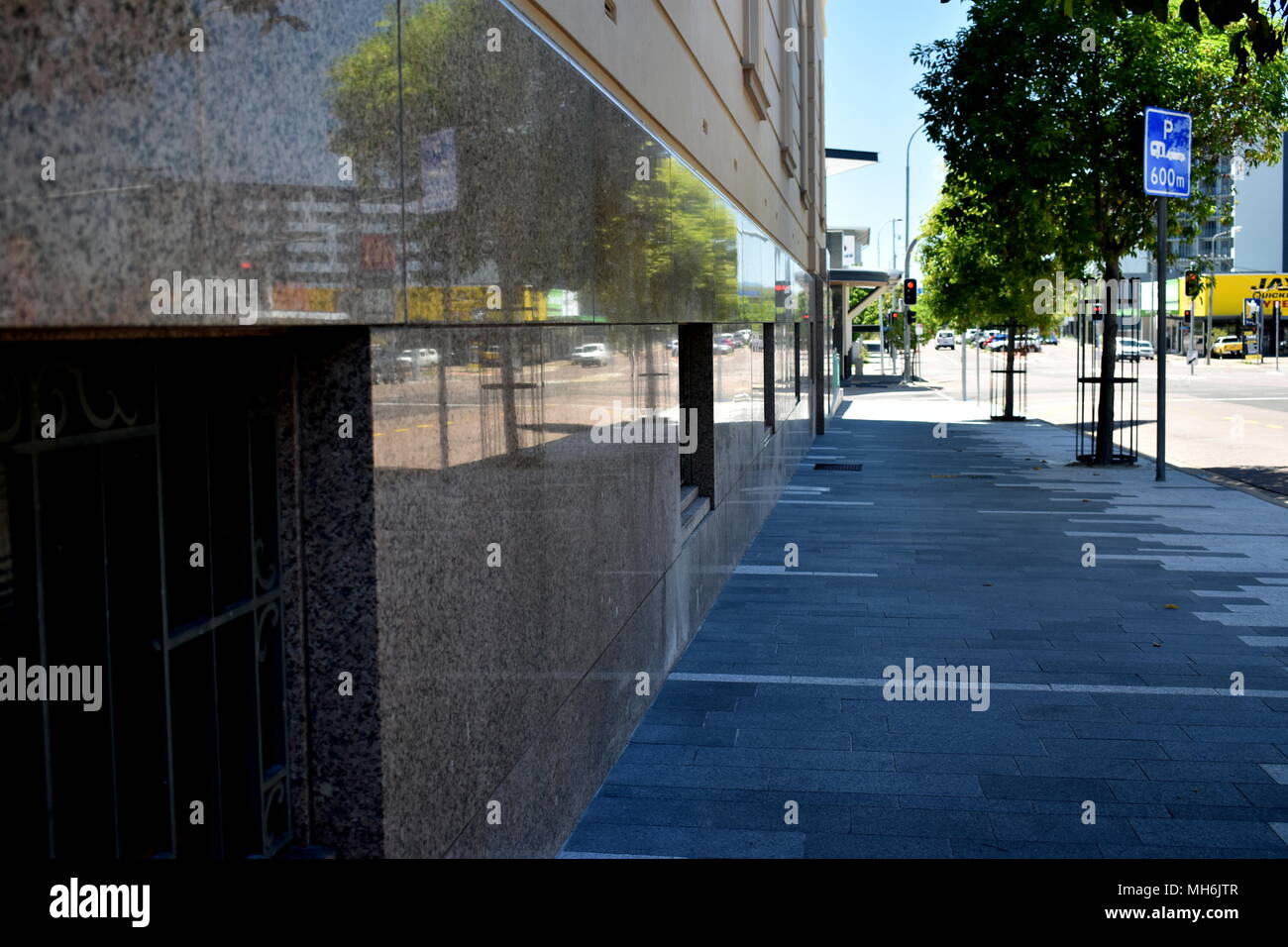 La riflessione in costruzione. Foto Stock