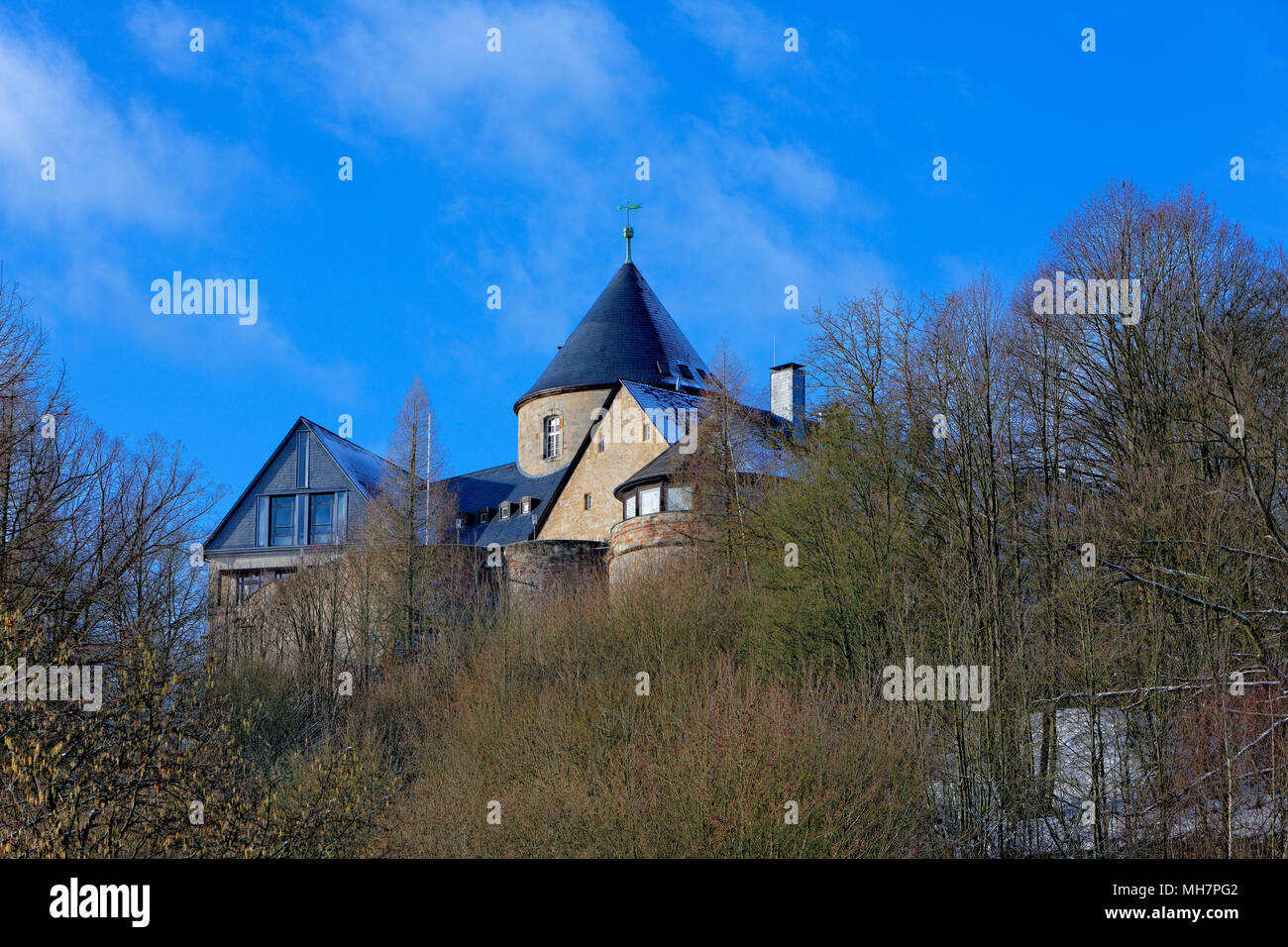 Waldeck Castello. Schloss Waldeck. Foto Stock