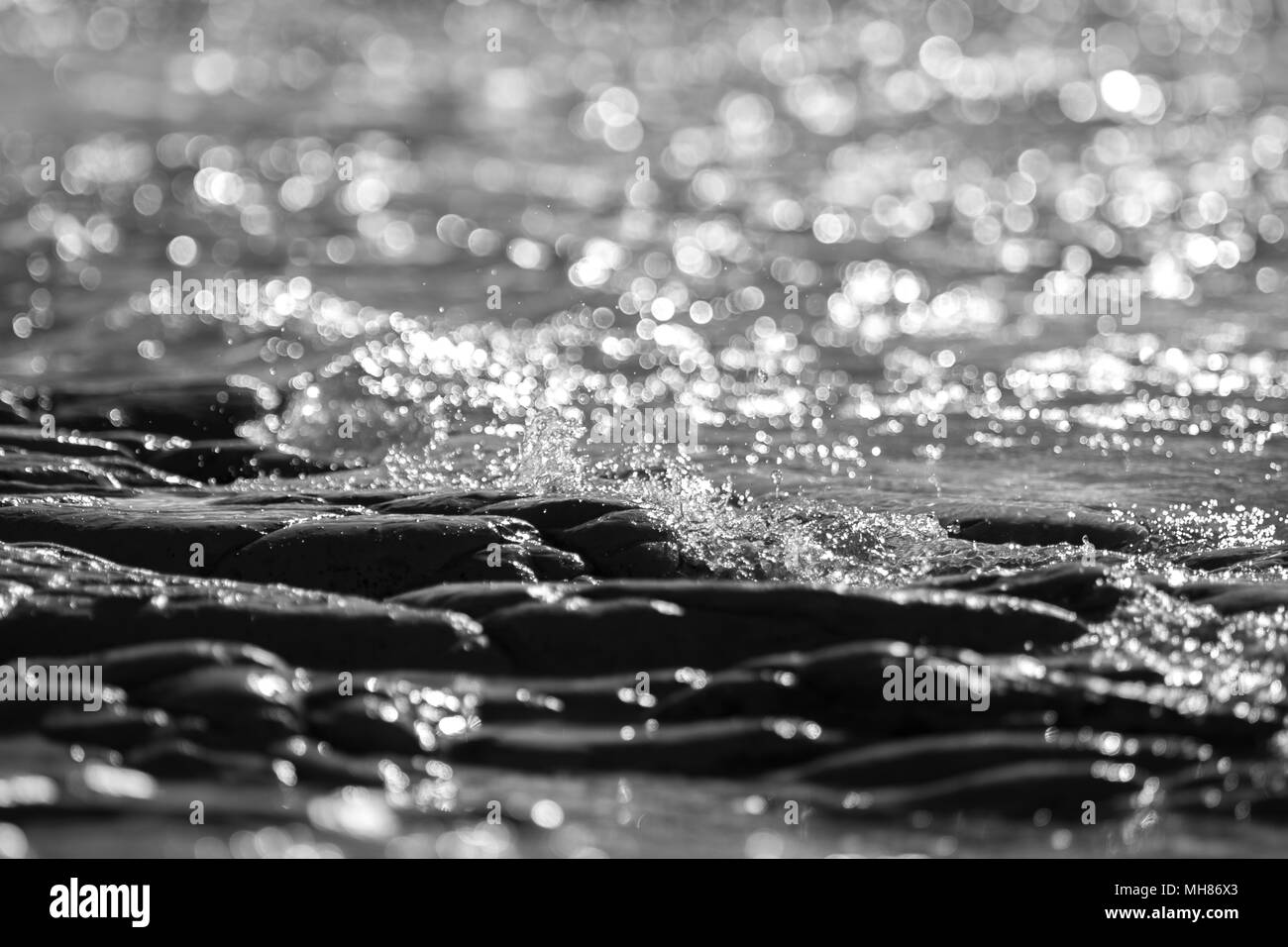 Sole, mare e sabbia Foto Stock