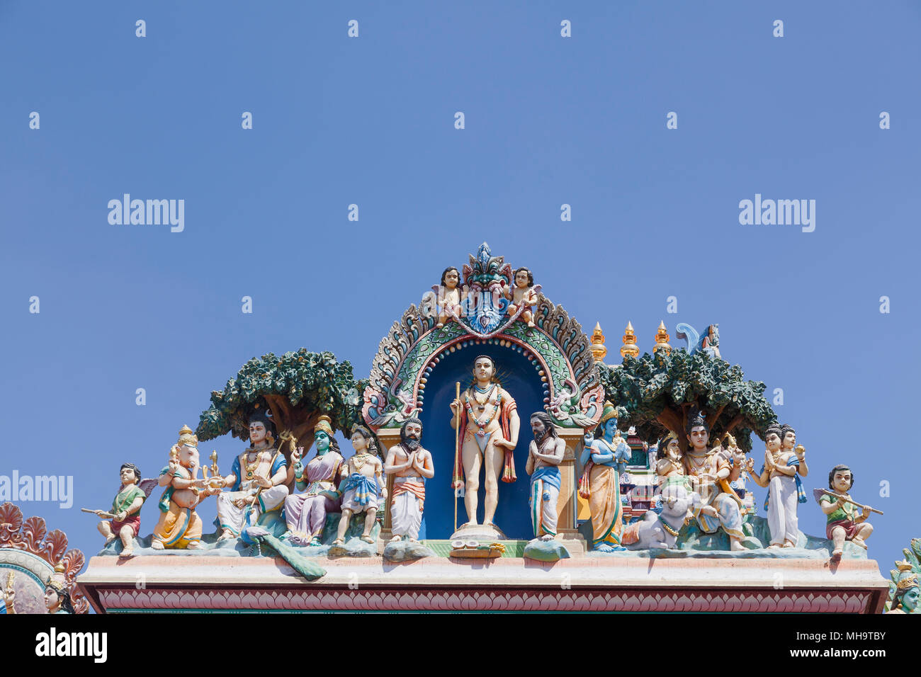 Asia, India, nello Stato del Tamil Nadu, Swamimalai, Arulmigu Swaminatha Swamy Temple Foto Stock