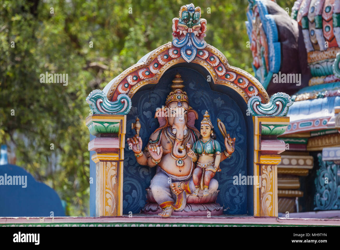 Asia, India, nello Stato del Tamil Nadu, Patteeswaram, Thenupuriswarar tempio Foto Stock