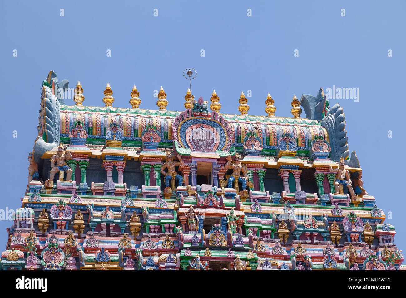 Asia, India, nello Stato del Tamil Nadu, Patteeswaram, Thenupuriswarar tempio Foto Stock