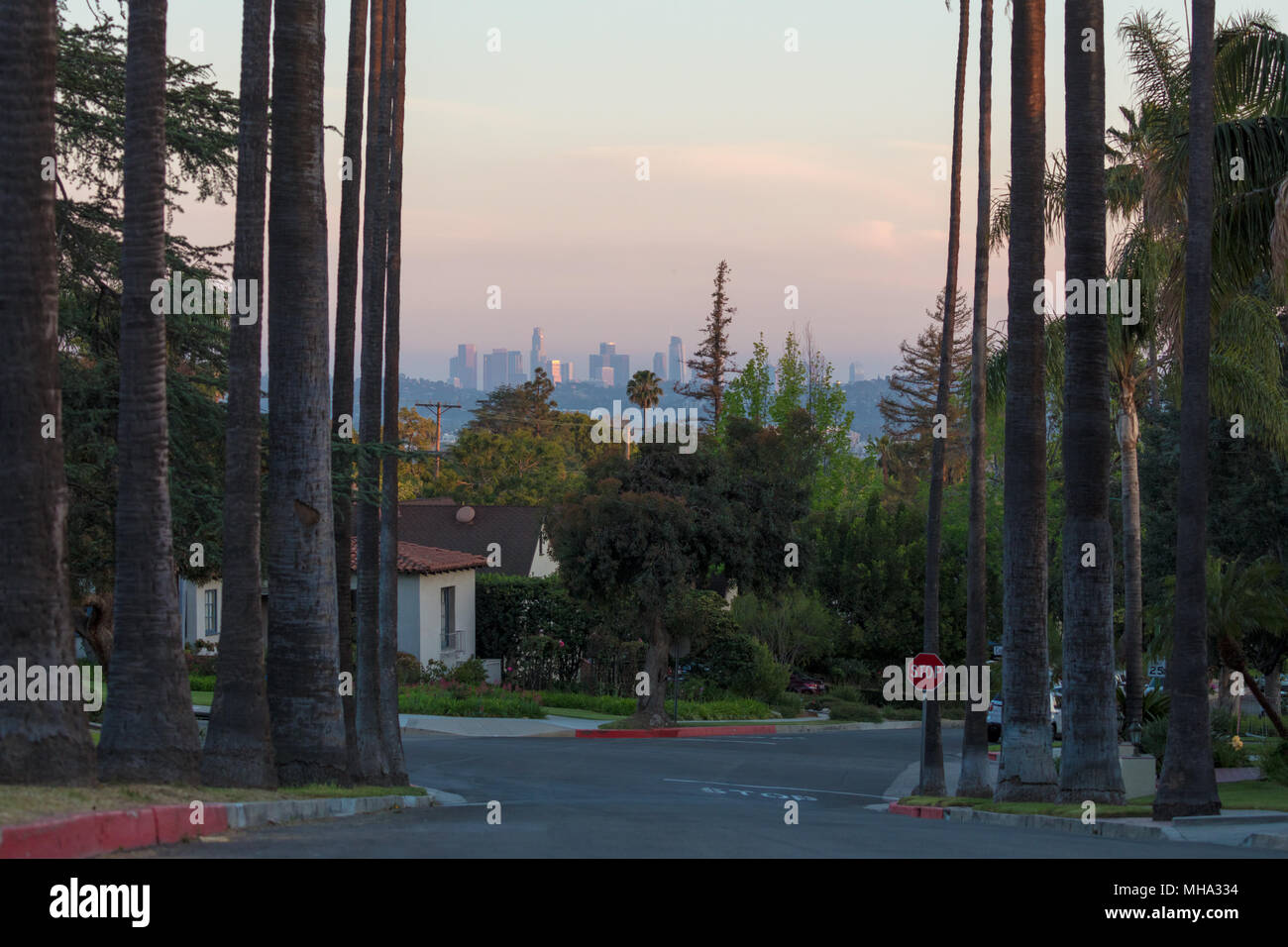 Los Angeles a distanza Foto Stock