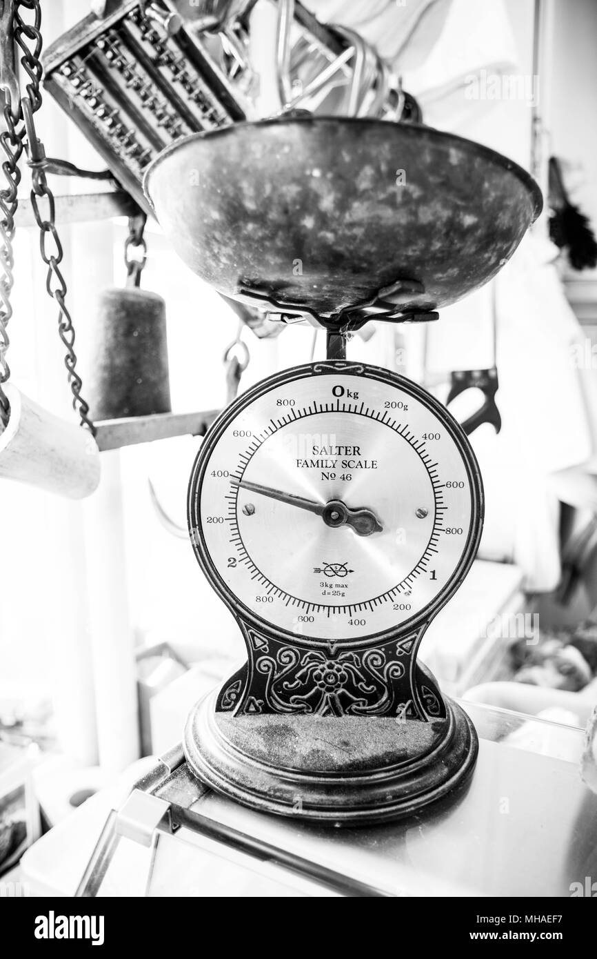 Scale tradizionali - i macellai Foto Stock
