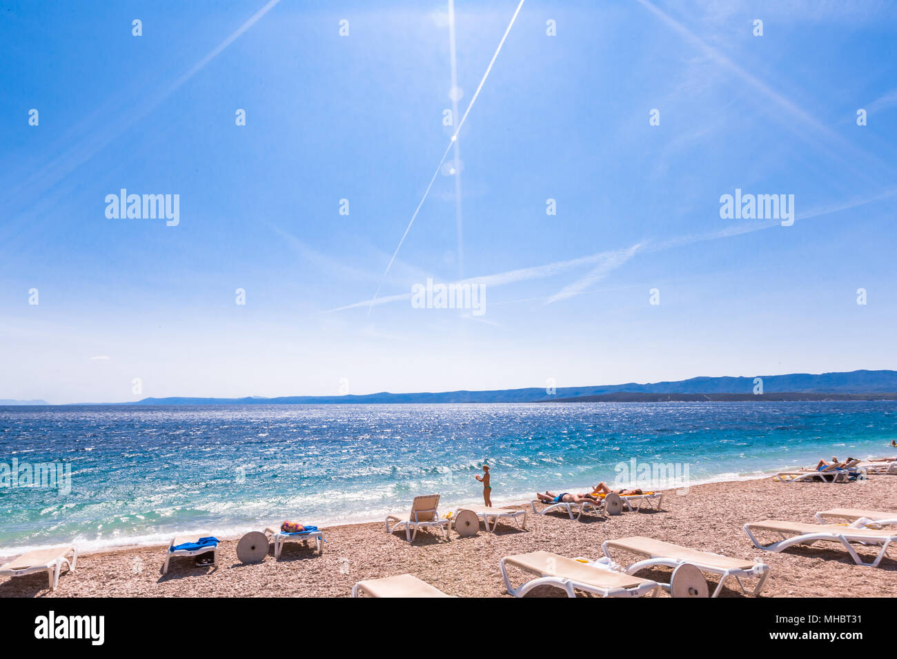 Isola di Brac in Croazia, Europa. Posto bellissimo. Foto Stock