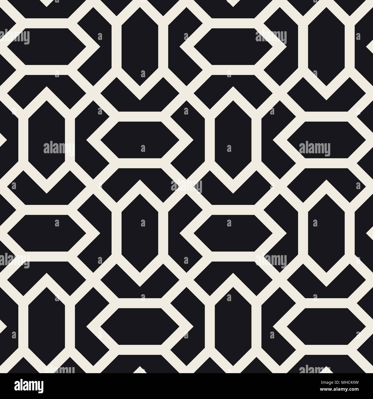 Vector seamless disegno geometrico. Semplici linee astratte traliccio. Elementi di ripetizione eleganti piastrelle di sfondo Illustrazione Vettoriale