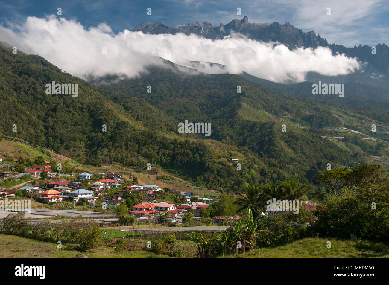 Mt Kinabalu, 4095m, Sabah Malaysian Borneo Foto Stock