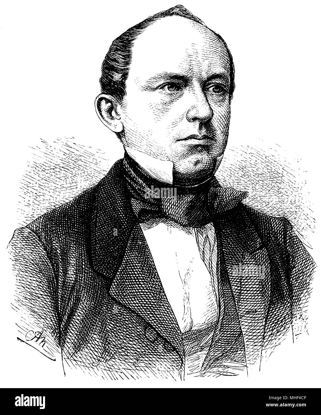 Martin Friedrich Rudolf Delbrück (nato il 16 aprile 1817 ), Foto Stock