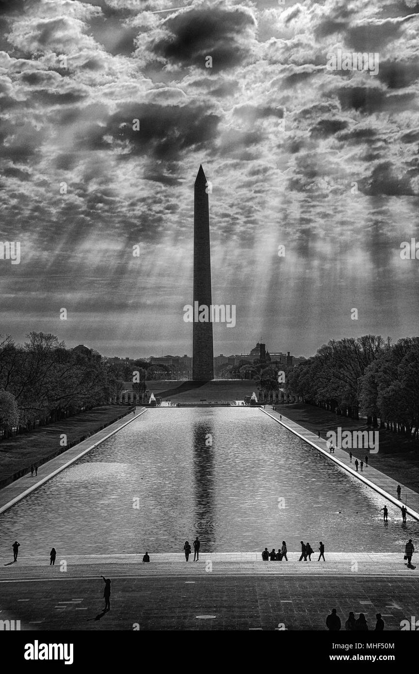 Il Monumento di Washington Foto Stock