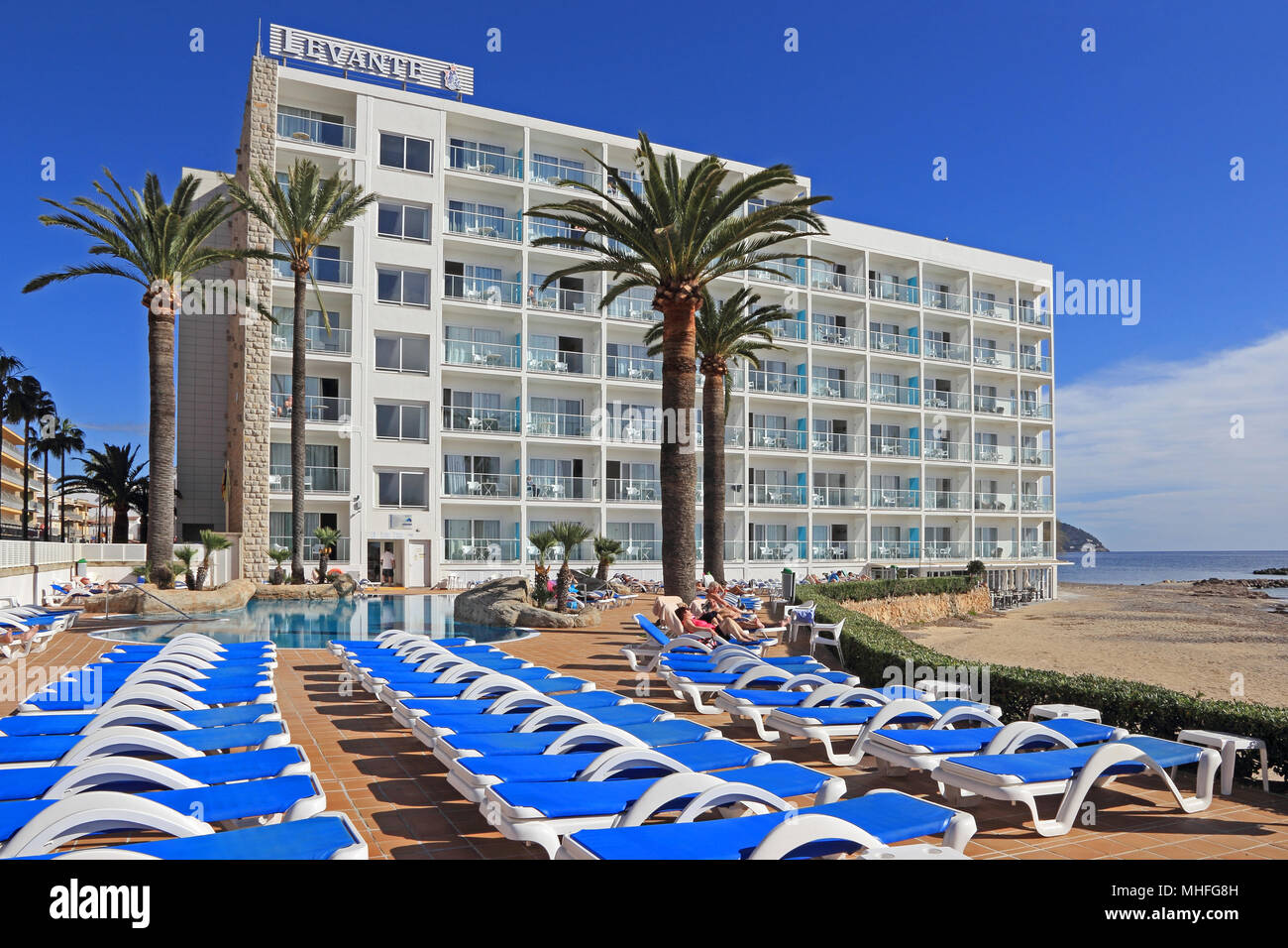 L'Hotel Levante, Cala Bona, Mallorca Foto Stock