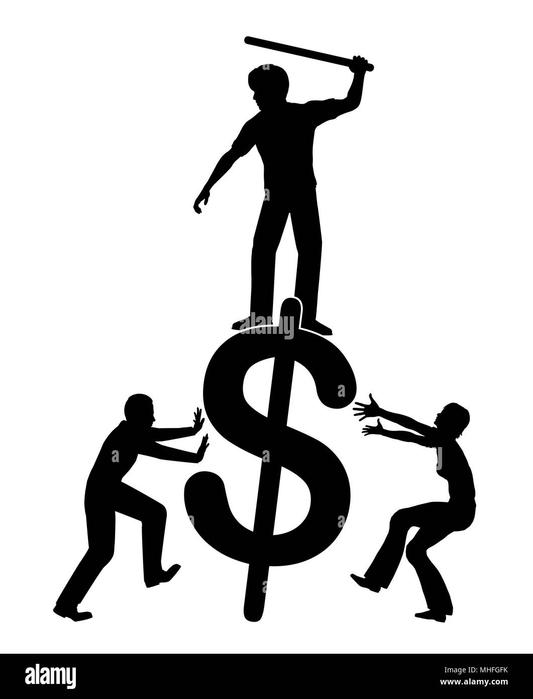La gente chiede la redistribuzione del reddito e della ricchezza Foto Stock