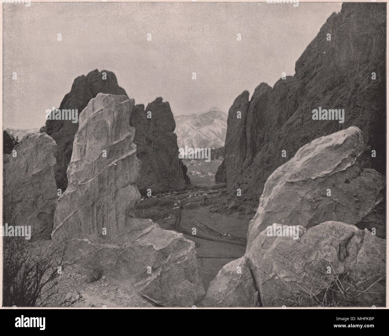 Il Giardino degli Dei - non lontano da Manitou (che nome che è in sé ma un promemoria musicale del solo Dio), un breve ex… Foto Stock