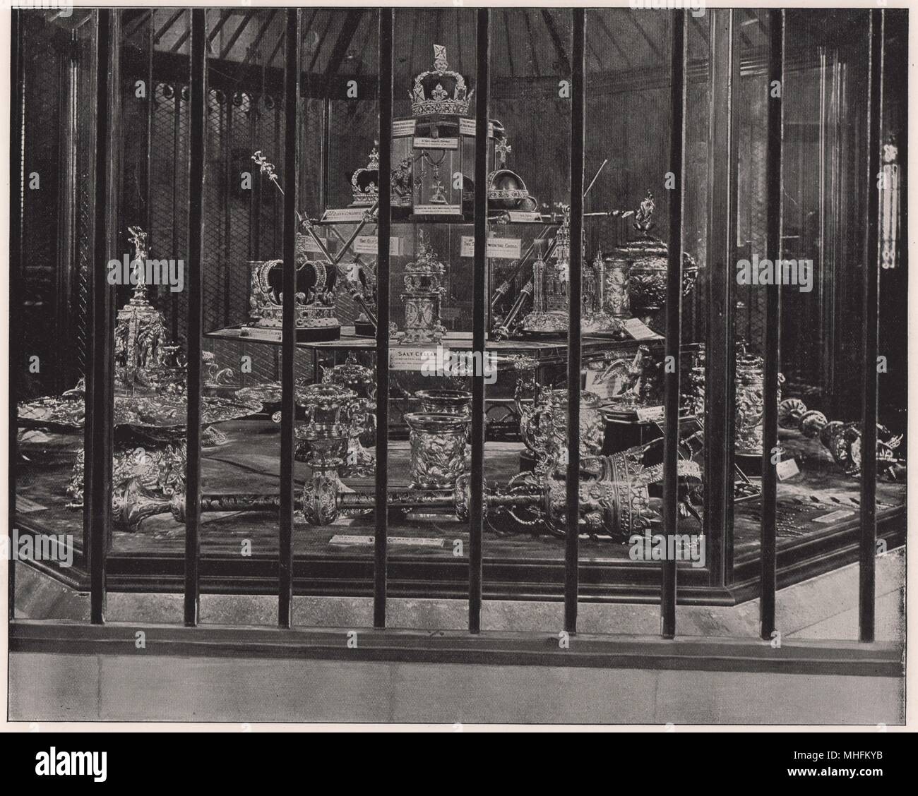 I gioielli della Corona sono state fatte in primo luogo gli oggetti di pubblica ispezione sotto il regno di Carlo II, in conseguenza di talune riduzioni… Foto Stock