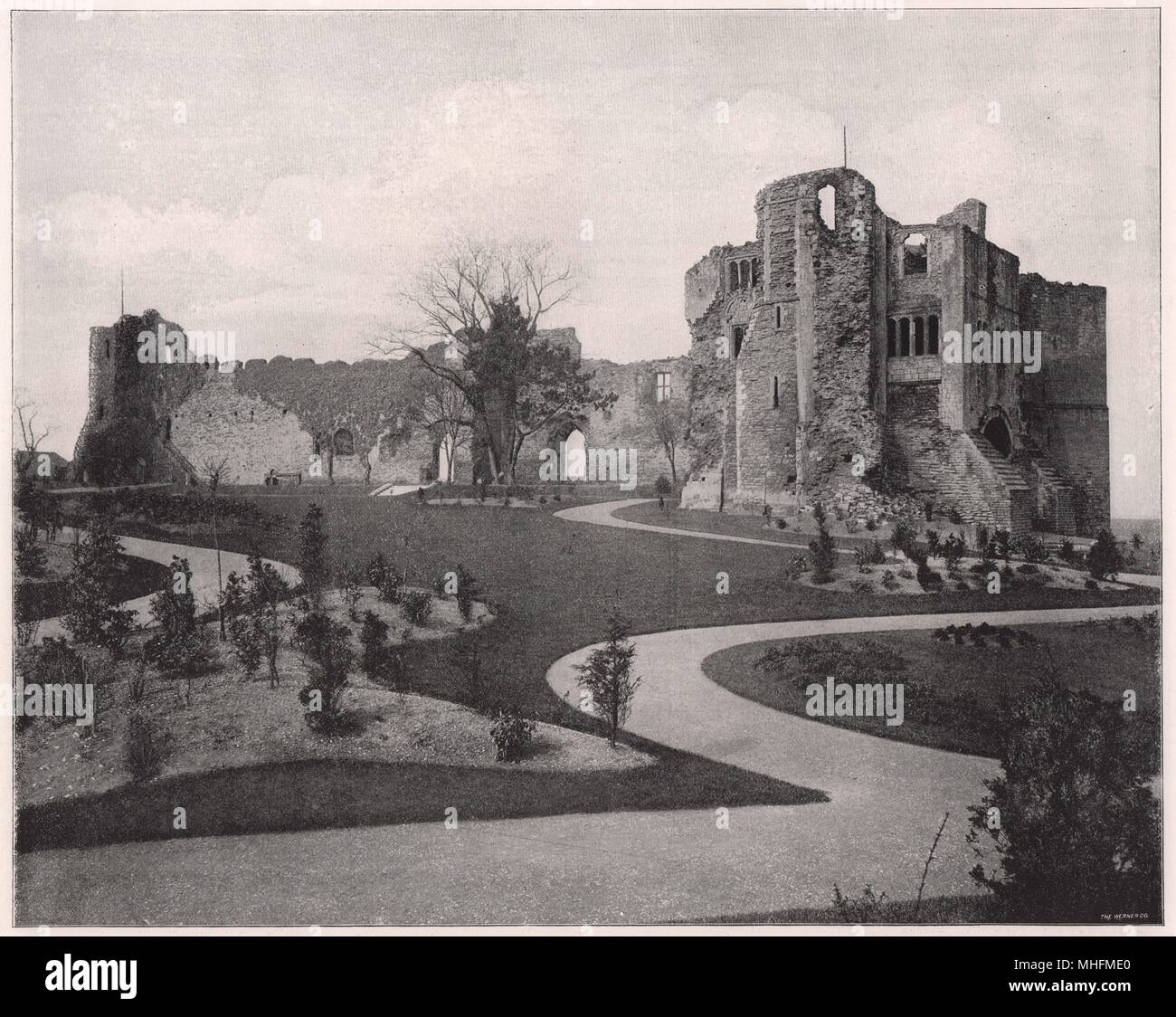 Newark Castle, in Newark Nottinghamshire, si suppone che sia stato costruito dal re Egbert nella prima parte del nono secolo Foto Stock