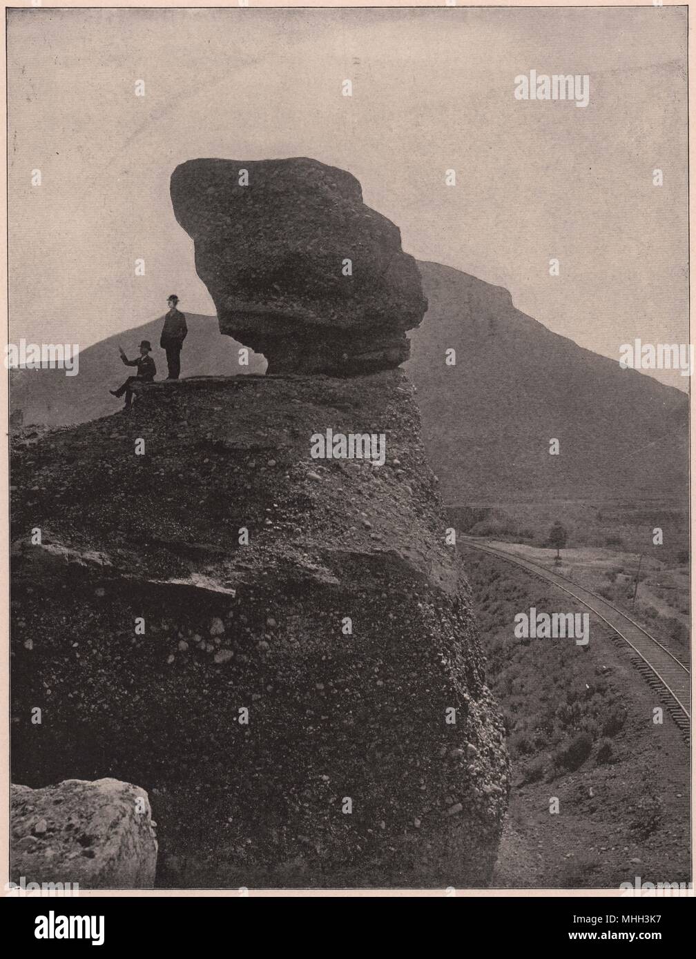 Il pulpito Rock, Echo Canyon dello Utah Foto Stock