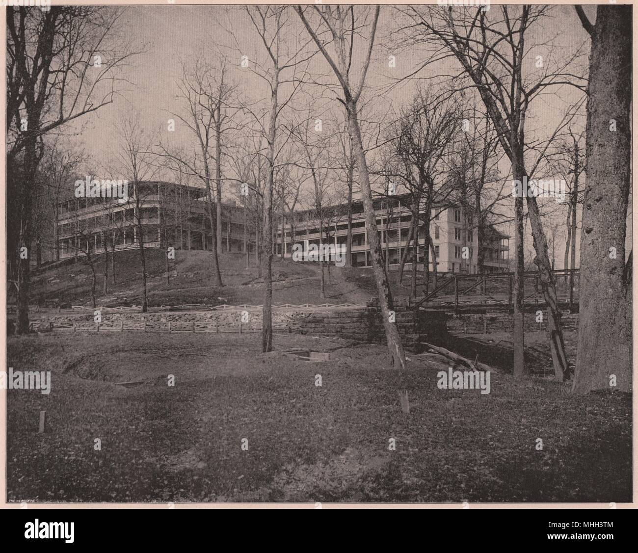 Famose le molle dello zolfo a west Baden e leccare il francese, Indiana Foto Stock