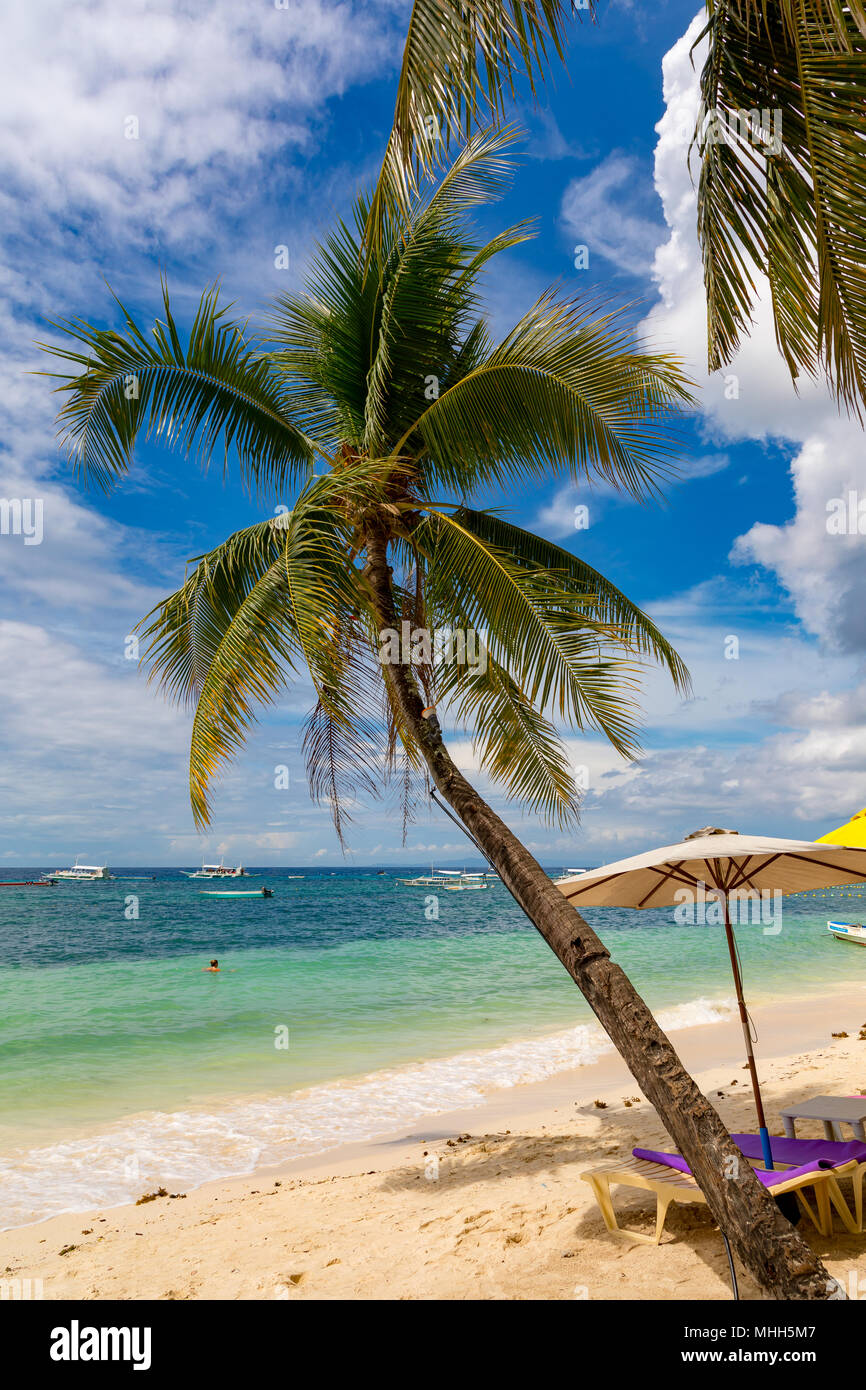 Alona Beach Bohol filippine il 20 aprile 2018 la struttura Alona Beach Foto Stock
