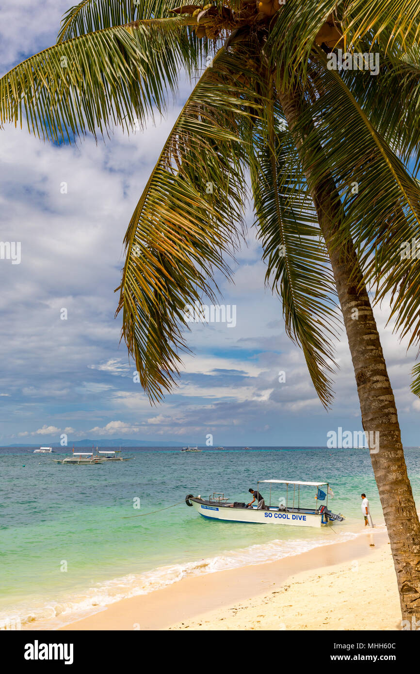 Alona Beach Bohol filippine il 20 aprile 2018 la struttura Alona Beach Foto Stock