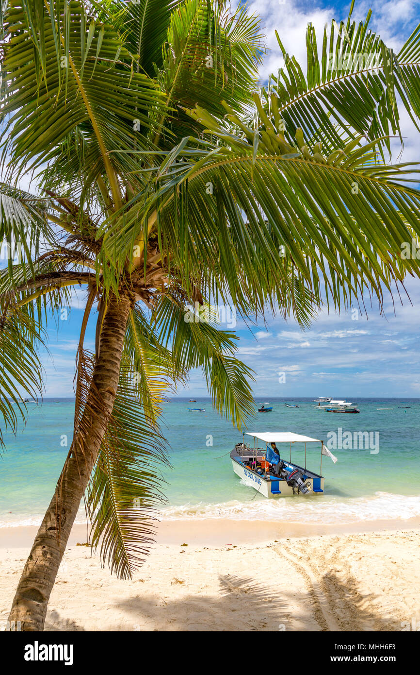 Alona Beach Bohol filippine il 20 aprile 2018 la struttura Alona Beach Foto Stock