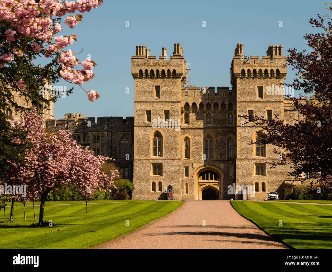 Re Giorgio V Gateway, il Castello di Windsor, Windsor, Berkshire, Inghilterra, Regno Unito, GB. Foto Stock